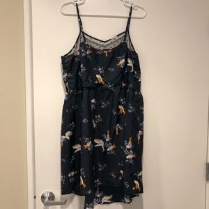 Cute spring dress! Navy with birds.